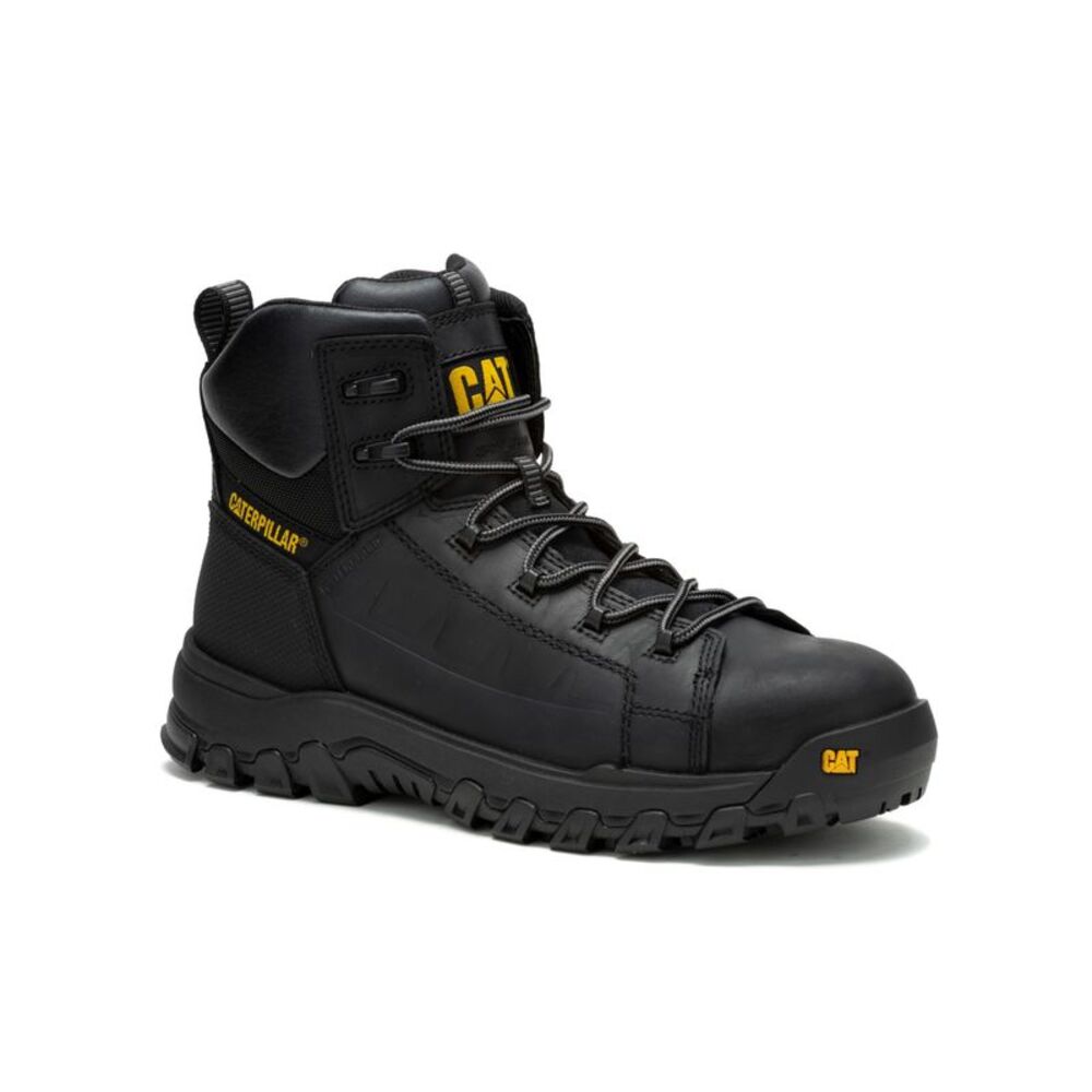 Caterpillar Mens Threshold Rebound Composite Toe WP Black Boots (NWT) - Picture 2 of 6